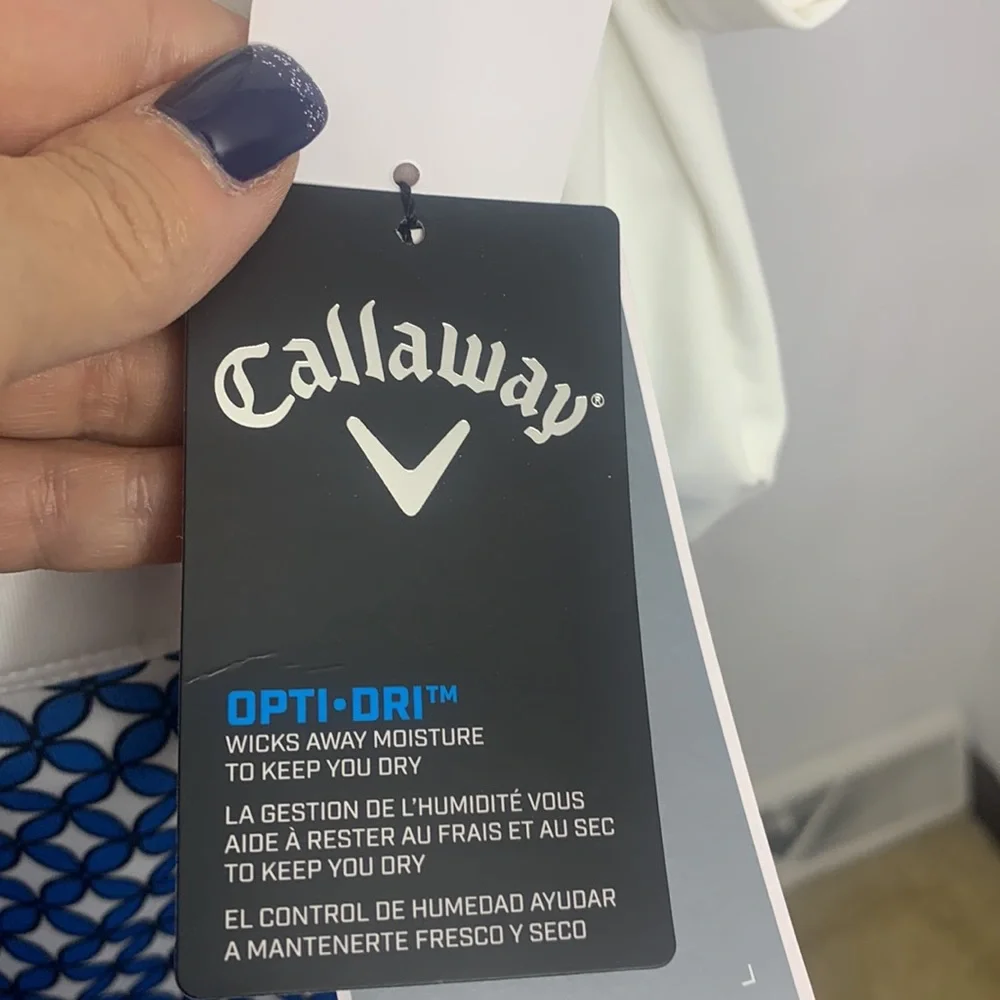 Callaway Golf NWT Blue Sea Star Pattern Golf Skort size Large - Picture 6 of 14